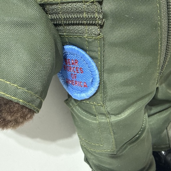 1989 US Air Force USAF Flight Suit 11" Plush Teddy Bear Forces of America w/Tags - Picture 5 of 14
